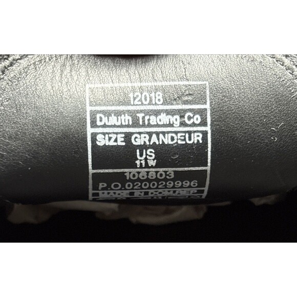 Duluth Trading Black Bison Leather Driving Mocs Moccasins Men’s 11W Slip On main image 6